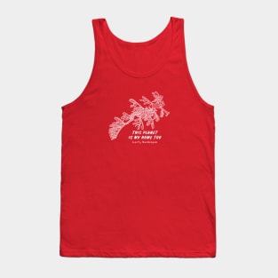 Leafy Seadragon - This Planet Is My Home Too - animal drawing Tank Top